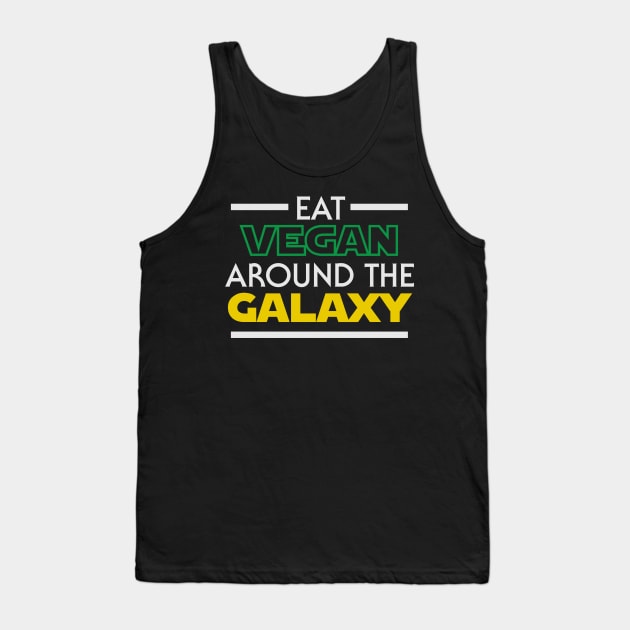 Eat around the Galaxy (dark) Tank Top by Vegan Disney World